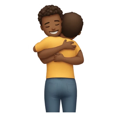 girlfriend hug her boyfriend sticker
