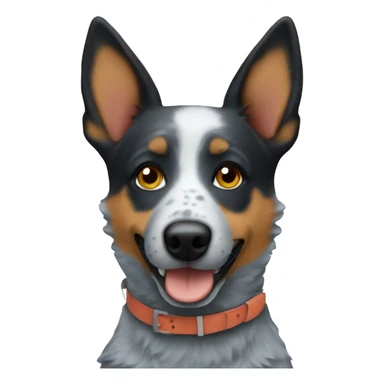 blue heeler dog sticker