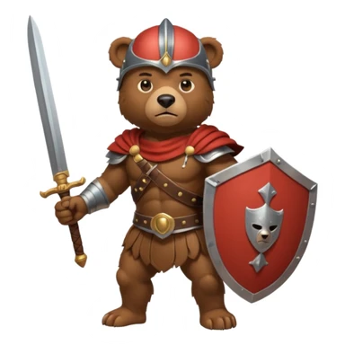 a bear Roman Gladiator sticker