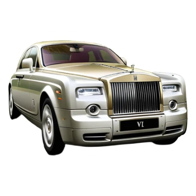 Rolls-Royce Phantom (2022) – cinematic-realistic Rolls-Royce Phantom, its polished silver frame glistening under the sun as it glides down a winding, tree-lined road. The iconic Spirit of Ecstasy hood ornament stands proudly, the V12 engine hums silently as the car cuts through the serene countryside, embodying elegance and power. sticker