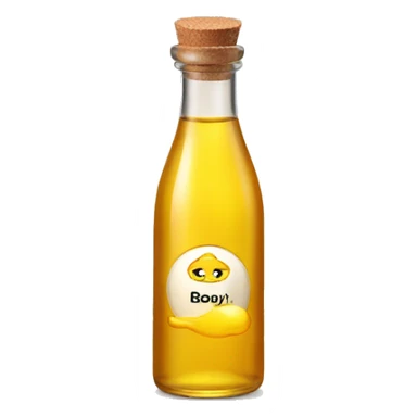 A bottle of babby oil sticker