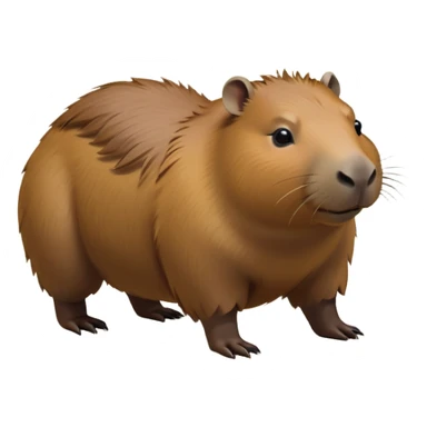 cinematic-capybara-realistic-full-body-on-all-fours-emoji,-plump-and-relaxed-body-soaking-in-the-warm-sun,-short-brown-fur-slightly-ruffled,-head-tilted-dramatically,-calm-expressive-eyes-exuding-serene-wisdom,-simplified-yet-realistic head tilted confidently staring at the camera in a comical way sticker