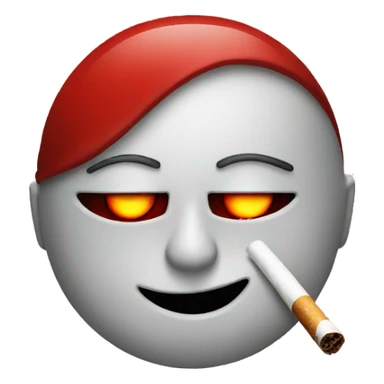 red eyes smoking sticker
