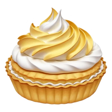 Lemon tartlet with meringue on top sticker