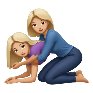 Woman bent over naked while man is behind her sticker