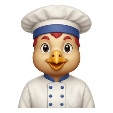 Ahora como una gallina con ropa de chef sticker