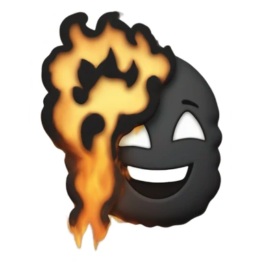 Discord logo was brennt sticker