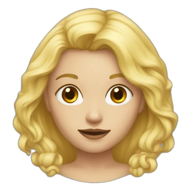 Une fille blonde déguisée pour halloween sticker