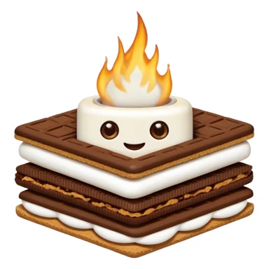 smores with eyes cute sticker