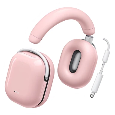 Airpods max light pink  sticker