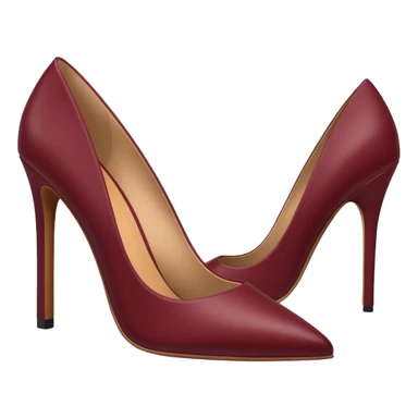 Heels maroon color sticker