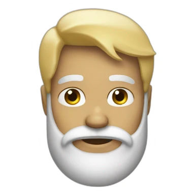 homme chauve avec barbe blonde sticker
