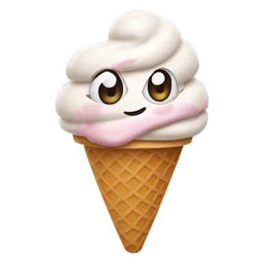 Ice cream heart  sticker