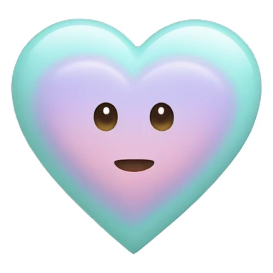 A heart with pastel colors  sticker