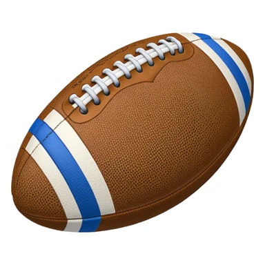 blue football ball sticker