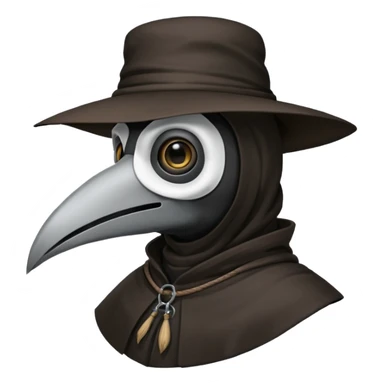 plague doctor beak guy sticker
