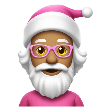 Hi!! Can you made a Santa Claus with a pink outfit  sticker