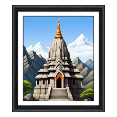 a girnar ji temple situated in india sticker