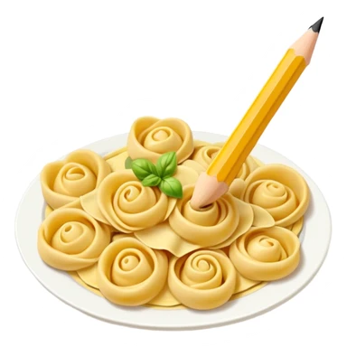 Tortellini on pencil sticker