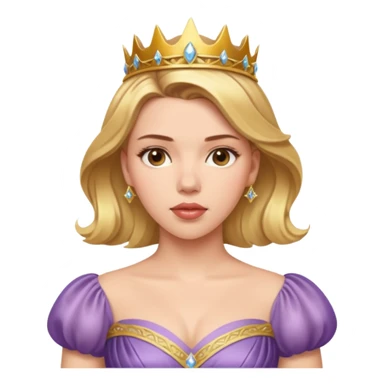 Scarlett Johansson in a princess dres sticker