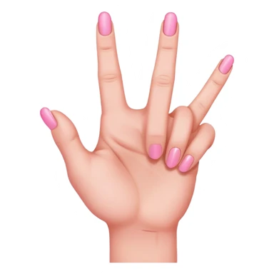 pink middle finger with only 5 fingers sticker
