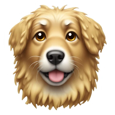 dog in the rain sticker