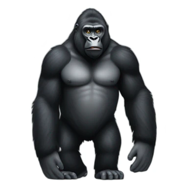 Gorilla with Volodymyr Zelenskyy sticker