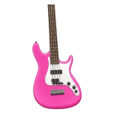 Bassguitar-pink sticker