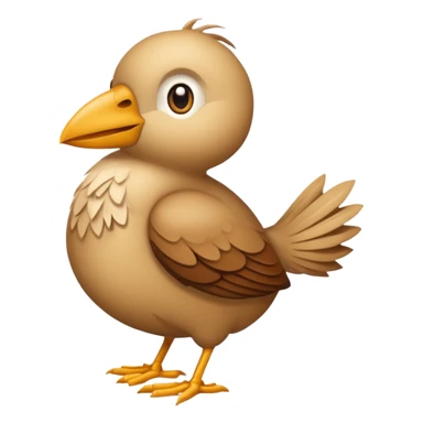 Crée un emoji de l'oiseau de la paille en queue, dans le style de cet emoji 𓆤 sticker