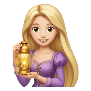 rapunzel lantern emoji sticker