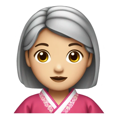 vietnamese girl wearing hanbok sticker