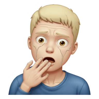 Guy choking himself emoji sticker