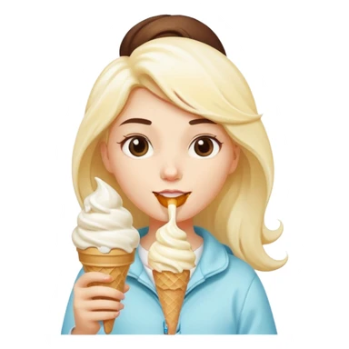 Lavdan dondurma yiyen kız Aİ VİDEO sticker