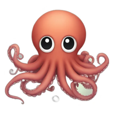  a cute kraken with a cute angry facea cute kraken with the naruto logo on the front sticker