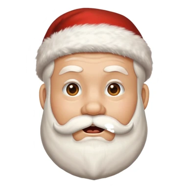 Santa Claus's mouth is zipped sticker