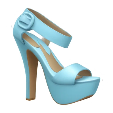 Baby blue heel sticker