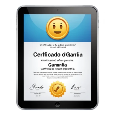 certificado de garantia  sticker