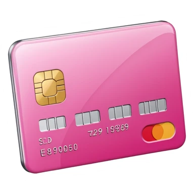 mix pink and white bank and credit card sticker