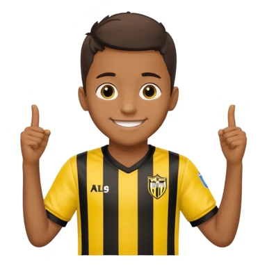 niño con la camiseta de futbol del club atlético Peñarol de uruguay sticker