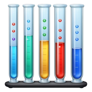 Labels texts on test tubes. sticker