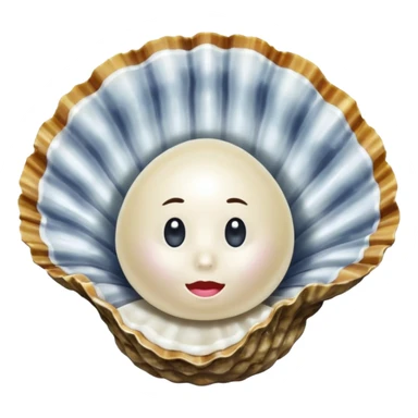 pearl in oyster sticker