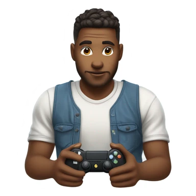 Half-a-day Casey Durheim playing video games sticker