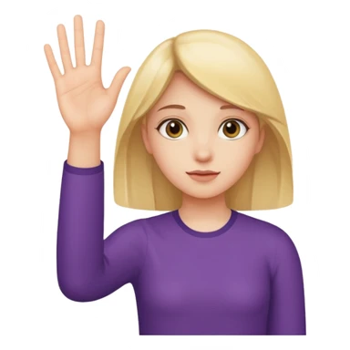 Fille avec un 6 sur une main et un 7 sur l'autre sticker