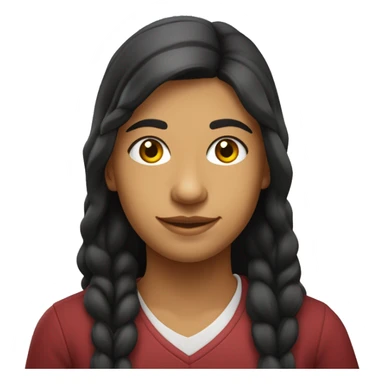 estudante adolescente brasileira de ascendencia indígena que mora em Manaus sticker