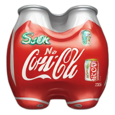 coke no sugar can sticker