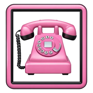 pink girly phone framed photo picture sticker