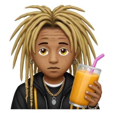Juice wrld 999 Emo rapper with dreads  sticker