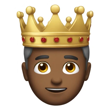 The man grab crown sticker