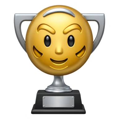 trofeu escrito "PANIC" sticker