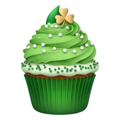 st patrick day cupcake sticker